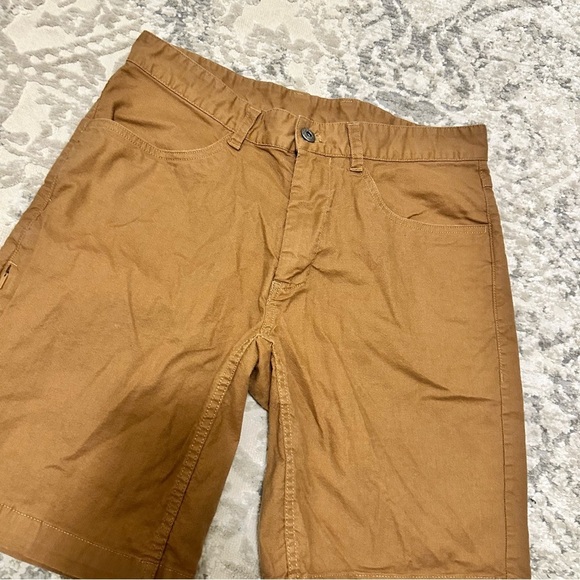 The North Face Brown Cotton Stretchy Outdoor Shorts Casual Hiking Size 32 Men’s - Picture 2 of 7